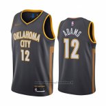 Maglia Oklahoma City Thunder Steven Adams NO 12 Citta Nero