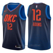 Maglia Oklahoma City Thunder Steven Adams NO 12 Statement 2017-18 Blu