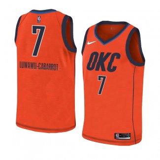 Maglia Oklahoma City Thunder Timothe Luwawu-Cabarrot NO 7 Earned 2018-19 Arancione