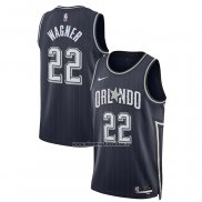 Maglia Orlando Magic Franz Wagner #22 Citta 2023-24 Blu