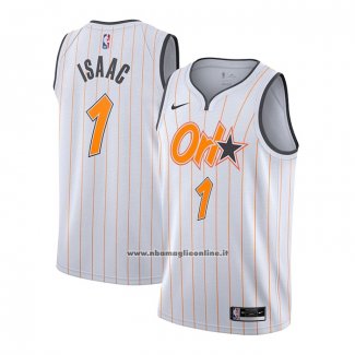 Maglia Orlando Magic Jonathan Isaac #1 Citta 2020-21 Bianco