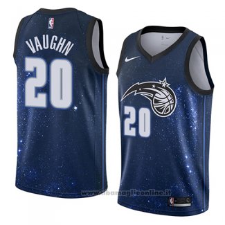 Maglia Orlando Magic Rashad Vaughn NO 20 Citta 2018 Blu