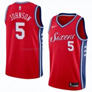 Maglia Philadelphia 76ers Amir Johnson NO 5 Statement 2018 Rosso