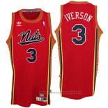 Maglia Philadelphia 76ers Nata Allen Iverson NO 3 Throwback Rosso