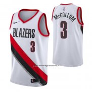 Maglia Portland Trail Blazers C.j. McCollum #3 Association 2020-21 Bianco