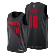 Maglia Portland Trail Blazers Pau Gasol NO 16 Citta 2019 Nero