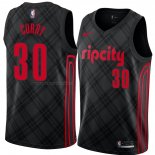 Maglia Portland Trail Blazers Seth Curry NO 30 Citta 2018 Nero2