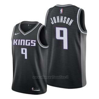 Maglia Sacramento Kings B.j. Johnson NO 9 Statement Nero