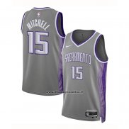 Maglia Sacramento Kings Davion Mitchell #15 Citta 2022-23 Grigio