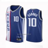 Maglia Sacramento Kings Domantas Saboni #10 Citta 2023 24 Blu