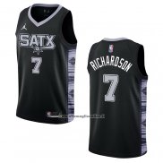 Maglia San Antonio Spurs Josh Richardson #7 Statement 2022-23 Nero