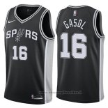 Maglia San Antonio Spurs Pau Gasol NO 16 Icon 2017-18 Nero