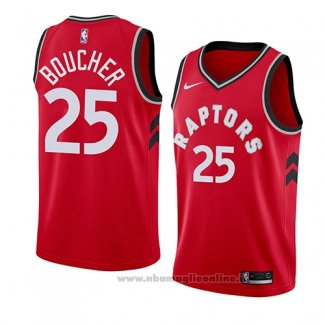 Maglia Toronto Raptors Chris Boucher NO 25 Icon 2018 Rosso