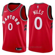 Maglia Toronto Raptors Cj Miles NO 0 Icon 2017-18 Rosso