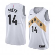 Maglia Toronto Raptors Danny Green NO 14 Citta 2018 Bianco