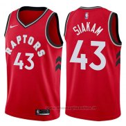 Maglia Toronto Raptors Pascal Siakam NO 43 Icon 2017-18 Rosso