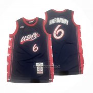 Maglia USA 1996 Anfernee Hardaway No 6 Blu