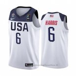Maglia USA Joe Harris NO 6 2019 FIBA Basketball World Cup Bianco