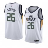 Maglia Utah Jazz Kyle Korver NO 26 Association 2018 Bianco