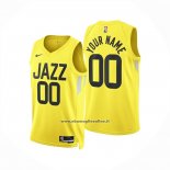 Maglia Utah Jazz Personalizzate Icon 2024-25 Giallo