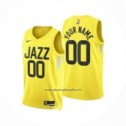 Maglia Utah Jazz Personalizzate Icon 2024-25 Giallo