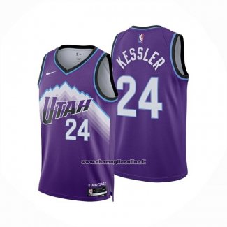 Maglia Utah Jazz Walker Kessler No 24 Icon 2025-26 Viola