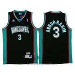 Maglia Vancouver Grizzlies Abdur-Rahim NO 3 Historic Throwback Nero