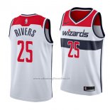 Maglia Washington Wizards Austin Rivers NO 25 Association 2018 Bianco