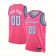 Maglia Washington Wizards Personalizzate Citta 2022-23 Rosa