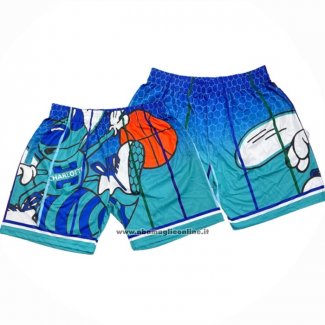 Pantaloncini Charlotte Hornets Mitchell & Ness Big Face Verde