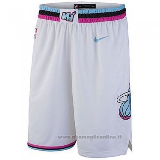 Pantaloncini Miami Heat Citta 2017-18 Bianco