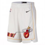 Pantaloncini Miami Heat Citta 2022-23 Bianco