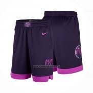 Pantaloncini Minnesota Timberwolves Citta 2025-26 Viola