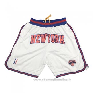 Pantaloncini New York Knicks Just Don Bianco