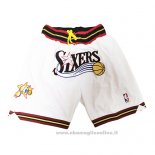 Pantaloncini Philadelphia 76ers Just Don Bianco2