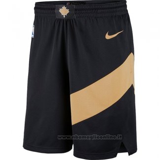 Pantaloncini Toronto Raptors Citta 2018 Nero