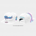 Cappellino Miami Heat Mitchell & Ness Bianco