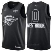 Maglia All Star 2018 Oklahoma City Thunder Russell Westbrook NO 0 Nero