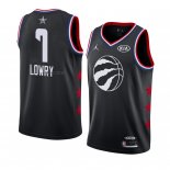 Maglia All Star 2019 Toronto Raptors Kyle Lowry NO 7 Nero