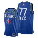 Maglia All Star 2020 Dallas Mavericks Luka Doncic NO 77 Blu