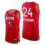 Maglia All Star 2020 Milwaukee Bucks Giannis Antetokounmpo NO 24 Autentico Rosso