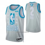 Maglia All Star 2022 Charlotte Hornets Lamelo Ball #2 Grigio