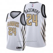 Maglia Atlanta Hawks Kent Bazemore NO 24 Citta Edition Bianco