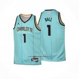 Maglia Bambino Charlotte Hornets Lonzo Ball #1 Citta 2024-25 Verde