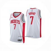 Maglia Bambino Houston Rockets Kevin Durant No 7 Association 2025-26 Bianco