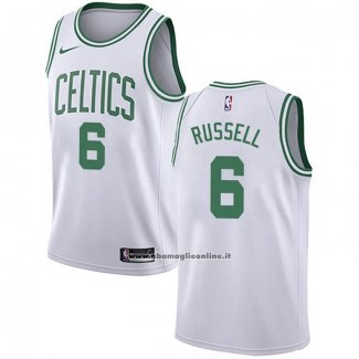 Maglia Boston Celtics Bill Russell #6 Association Bianco