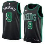 Maglia Boston Celtics Brad Wanamaker NO 9 Statement 2017-18 Nero