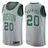 Maglia Boston Celtics Jaylen Gordon NO 20 Hayward Citta 2017-18 Grigio