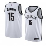 Maglia Brooklyn Nets Alan Williams NO 15 Association 2018 Bianco