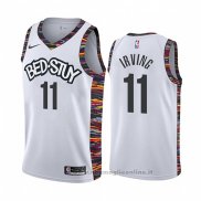 Maglia Brooklyn Nets Kyrie Irving NO 11 Citta 2019-20 Bianco